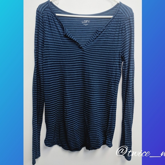LOFT Tops - LOFT Women's Long Sleeve Striped Top Size XS